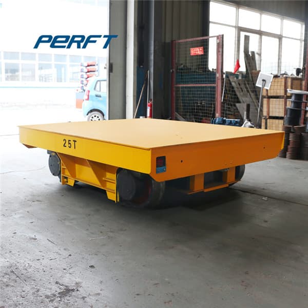 motorized rail cart for foundry parts 25 ton
